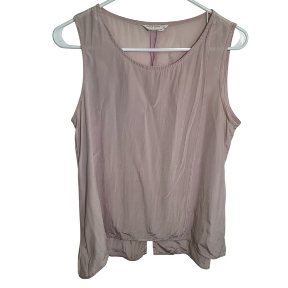 Thai Silk Village Sleeveless Silk Blouse Mauve Pink Purple XL - Picture 1 of 7